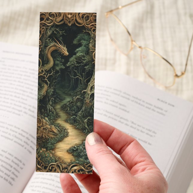 Dragon Fairy Forest Fantasy Book Lover gift Bookmarks (Hand)