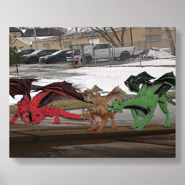 Dragon Family Photo Tile (Front Set)