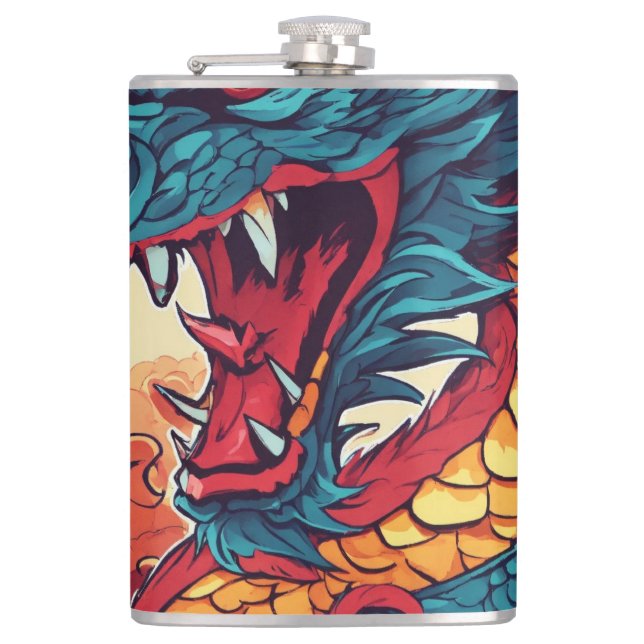 dragon Fansion  Flask (Front)