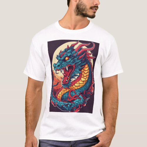 dragon Fansion sticker  T_Shirt
