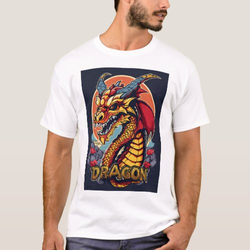 dragon Fansion style mens t_shirt 