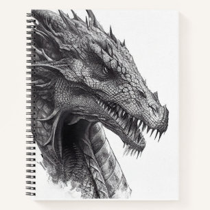 Dragon Fantasstic Wild Nature Animal Illustration  Notebook