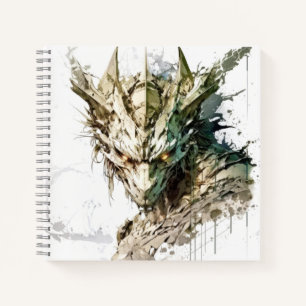 Dragon Fantasy Animal Painting Wildlife Outdoors Notebook