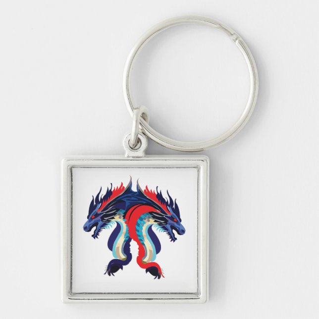 Dragon Fantasy Art Dragon  Keychain (Front)