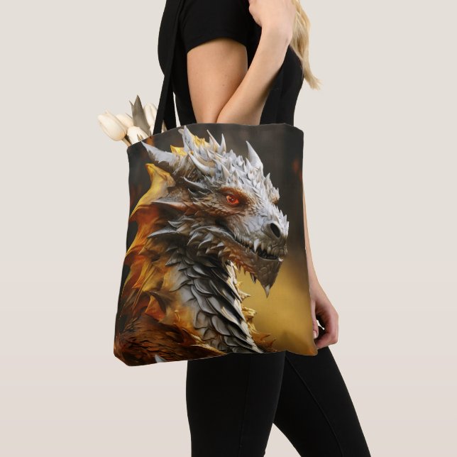 Dragon Fantasy Beast Tote Bag (Close Up)