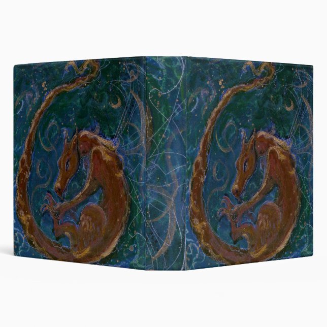 Dragon Fantasy Maureen Girard 3 Ring Binder (Background)