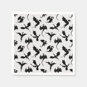 Dragon Fantasy Paper Napkins, Mythical Creature Napkins
