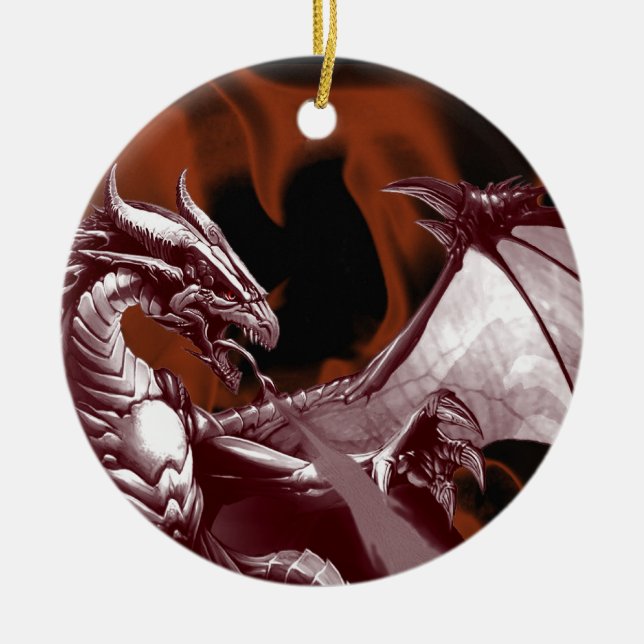 Dragon Fantasy Tree Ornament (Front)