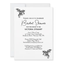 Dragon Fantasy White Bridal Shower