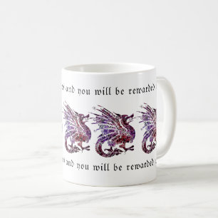Dragon Fear Quotes – Embrace Courage and Strength Coffee Mug
