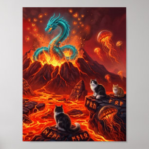 dragon fiery poster