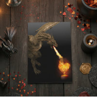 Dragon Fire Breathing Heart Love Wyvern