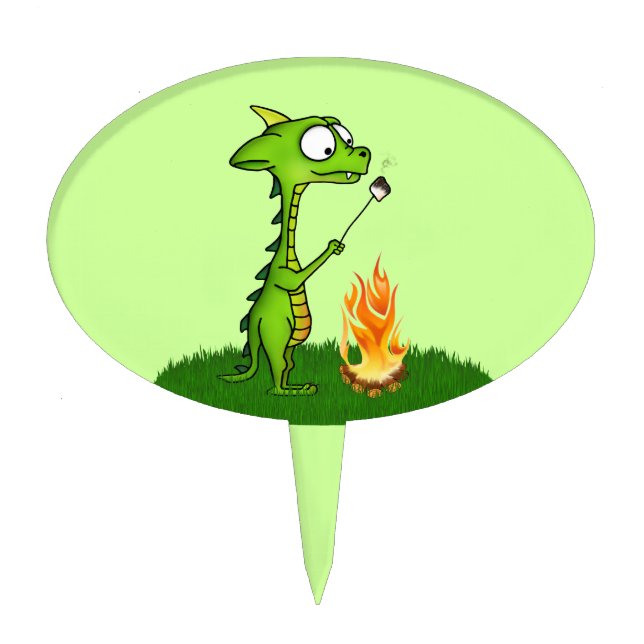 Dragon Fire Cake Topper (Front)