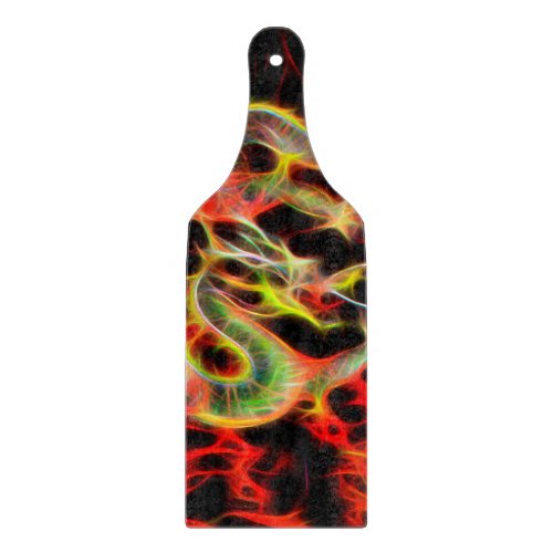 Dragon Fire decor on Lucky Energy Cutting Board