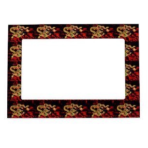 Dragon Fire decor on Lucky Energy Magnetic Picture Frame