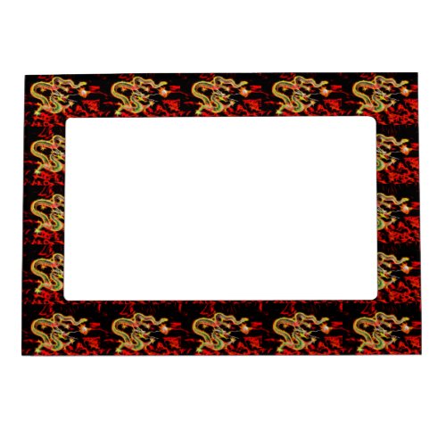 Dragon Fire decor on Lucky Energy Magnetic Picture Frame