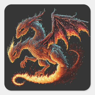 Dragon Fire Elemental  Square Sticker