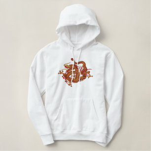 Dragon Fire Embroidered Hoodie