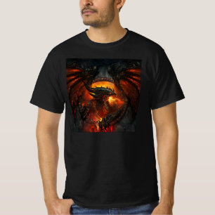 Dragon Fire Fantasy Art T-Shirt