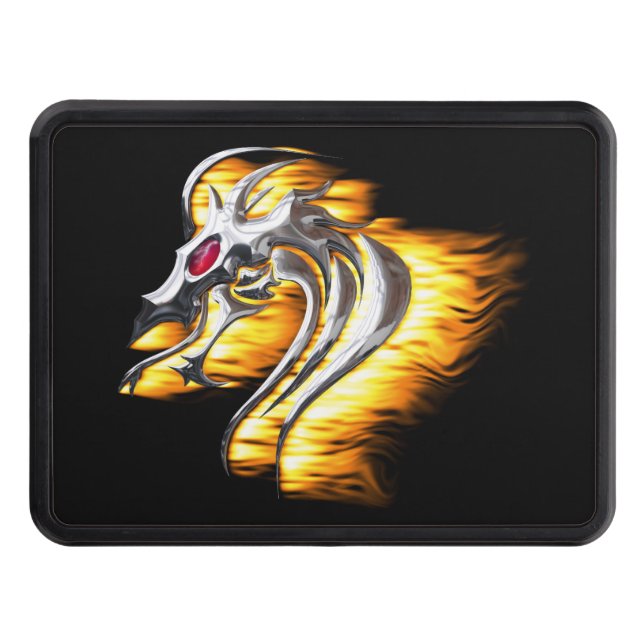 Dragon Fire Hitch Cover (Front)