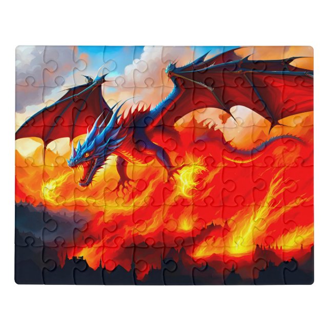 Dragon Fire Jigsaw Puzzle (Puzzle Horizontal)