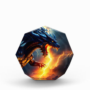 Dragon Fire Lightning Fight Two Acrylic Award