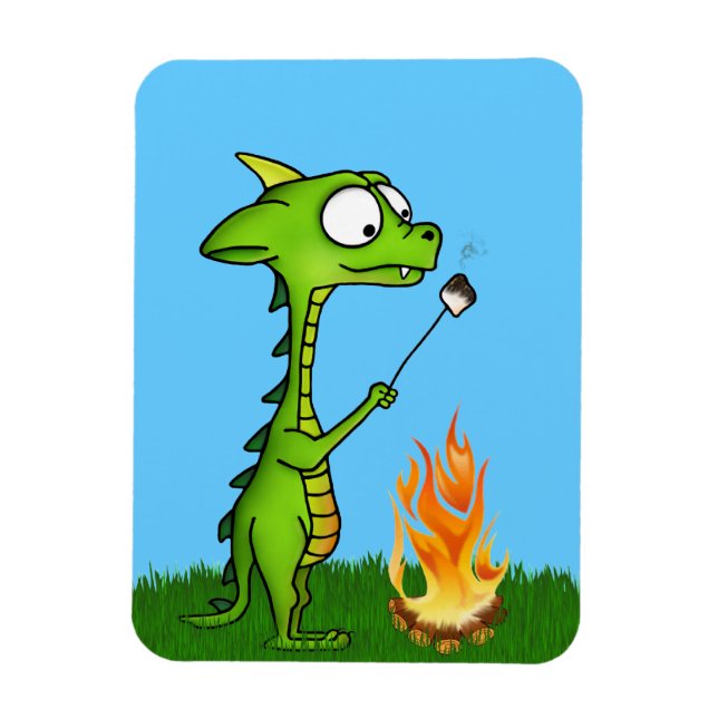 Dragon Fire Magnet (Vertical)