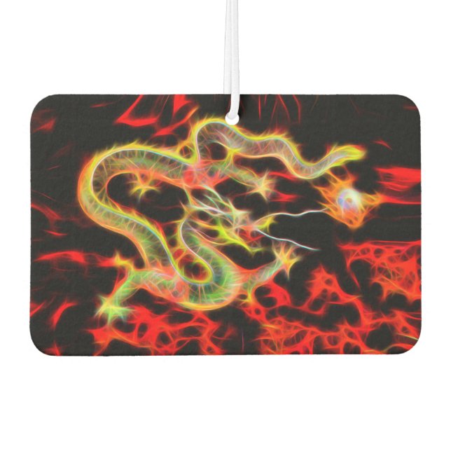 Dragon Fire on Lucky Energy Air Freshener (Front)
