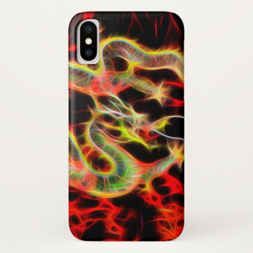 Dragon Fire on Lucky Energy iPhone XS Case