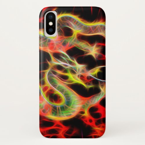 Dragon Fire on Lucky Energy iPhone XS Case