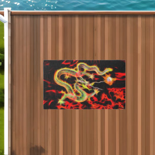 Dragon Fire on Lucky Energy Outdoor Rug