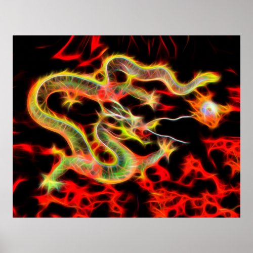 Dragon Fire on Lucky Energy Poster