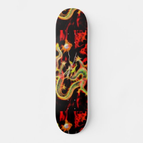 Dragon Fire on Lucky Energy Skateboard Deck