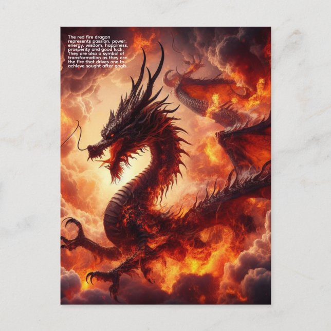 Dragon Fire Postcard (Front)