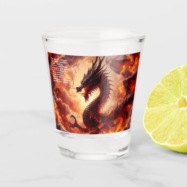 Dragon Fire Shot Glass (Front)
