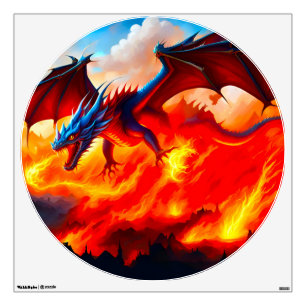 Dragon Fire Wall Decal
