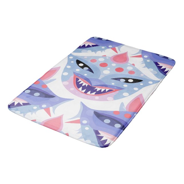Dragon Fish Smile Bath Mat (Angled)