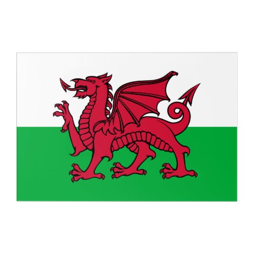Dragon Flag of Wales Celtic Welsh National Flag Acrylic Print