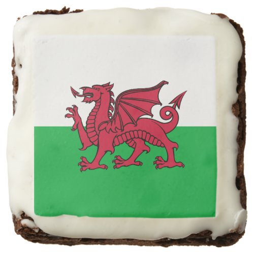 Dragon Flag of Wales Celtic Welsh National Flag Brownie