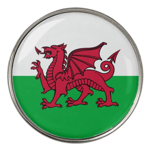 Dragon Flag of Wales Celtic Welsh National Flag Golf Ball Marker