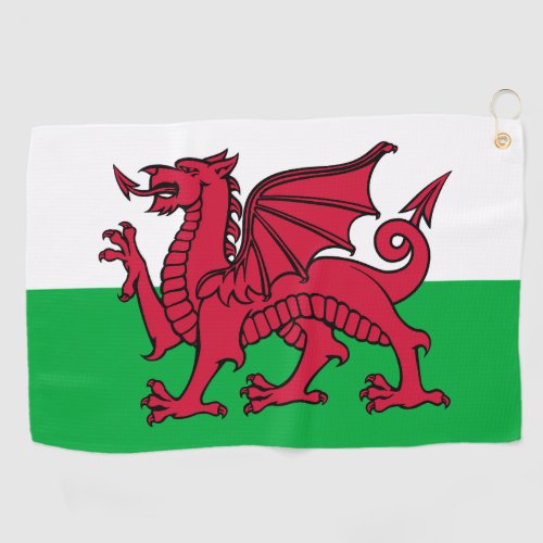 Dragon Flag of Wales Celtic Welsh National Flag Golf Towel