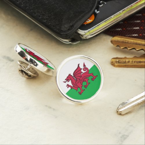 Dragon Flag of Wales Celtic Welsh National Flag Lapel Pin