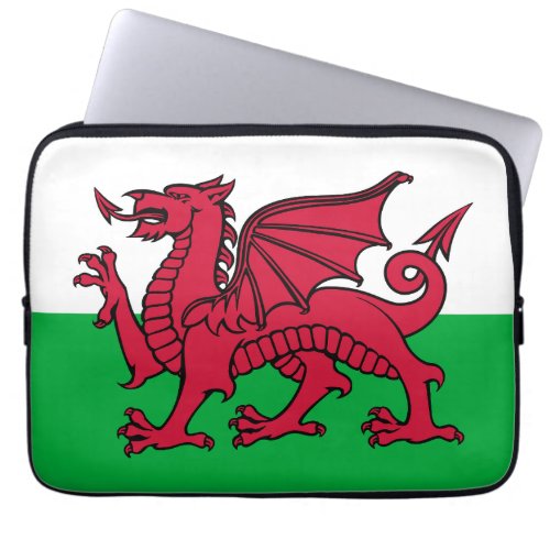 Dragon Flag of Wales Celtic Welsh National Flag Laptop Sleeve