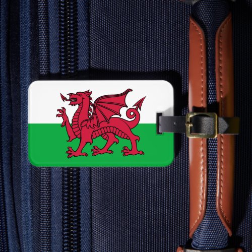 Dragon Flag of Wales Celtic Welsh National Flag Luggage Tag