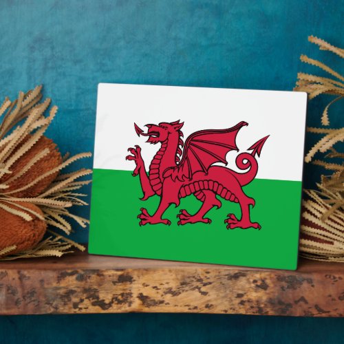Dragon Flag of Wales Celtic Welsh National Flag Plaque