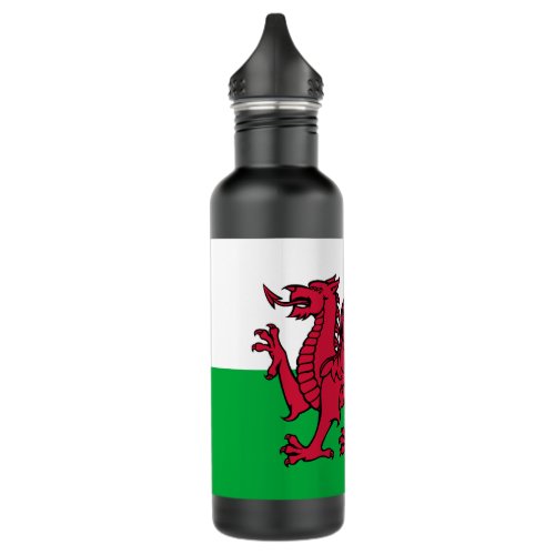 Dragon Flag of Wales Celtic Welsh National Flag Stainless Steel Water Bottle