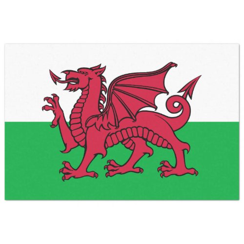 Dragon Flag of Wales Celtic Welsh National Flag Tissue Paper