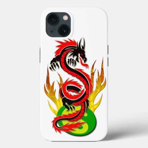 Dragon Flame Yin Yang Case-Mate iPhone Case