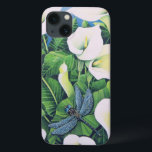 Dragon Flies iPhone 13 Case<br><div class="desc">Dragon Flies (oil on canvas)  Scott  Pat / Private Collection / Bridgeman Images Peace & Relaxation</div>