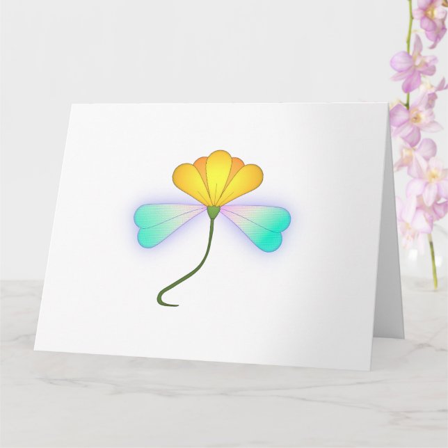 Dragon Flower Card (Orchid)